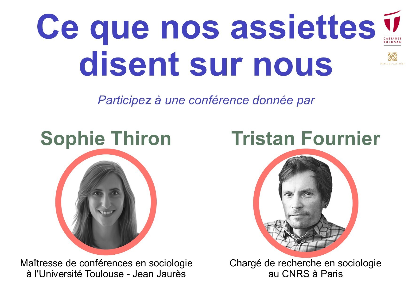 Conférence "Ce que nos assiettes disent sur nous"