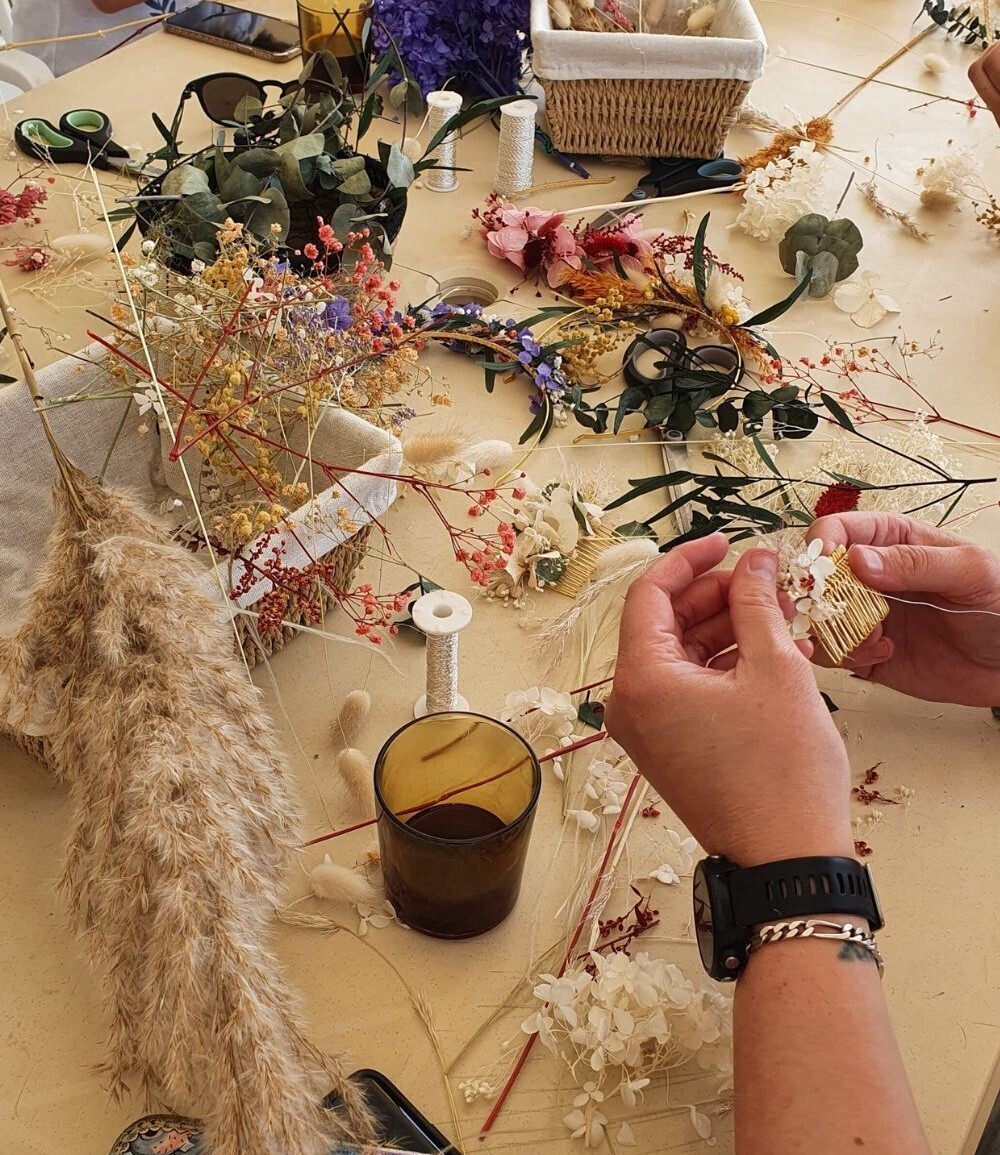 Atelier fleurs séchées