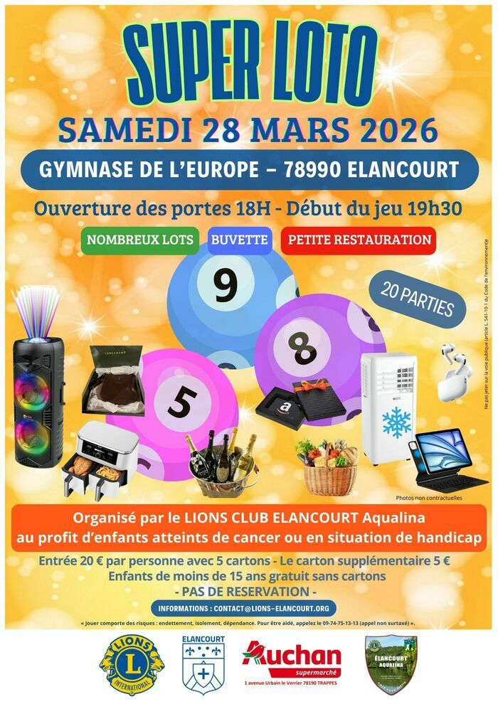 agendaprovisoire 7 GRAND LOTO CARITATIF DU LIONS CLUB