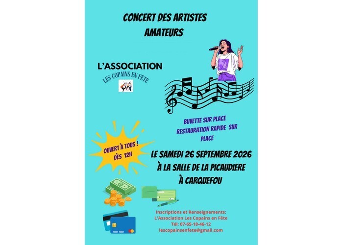 Concert des artistes amateurs - Association Les Copains en Fête