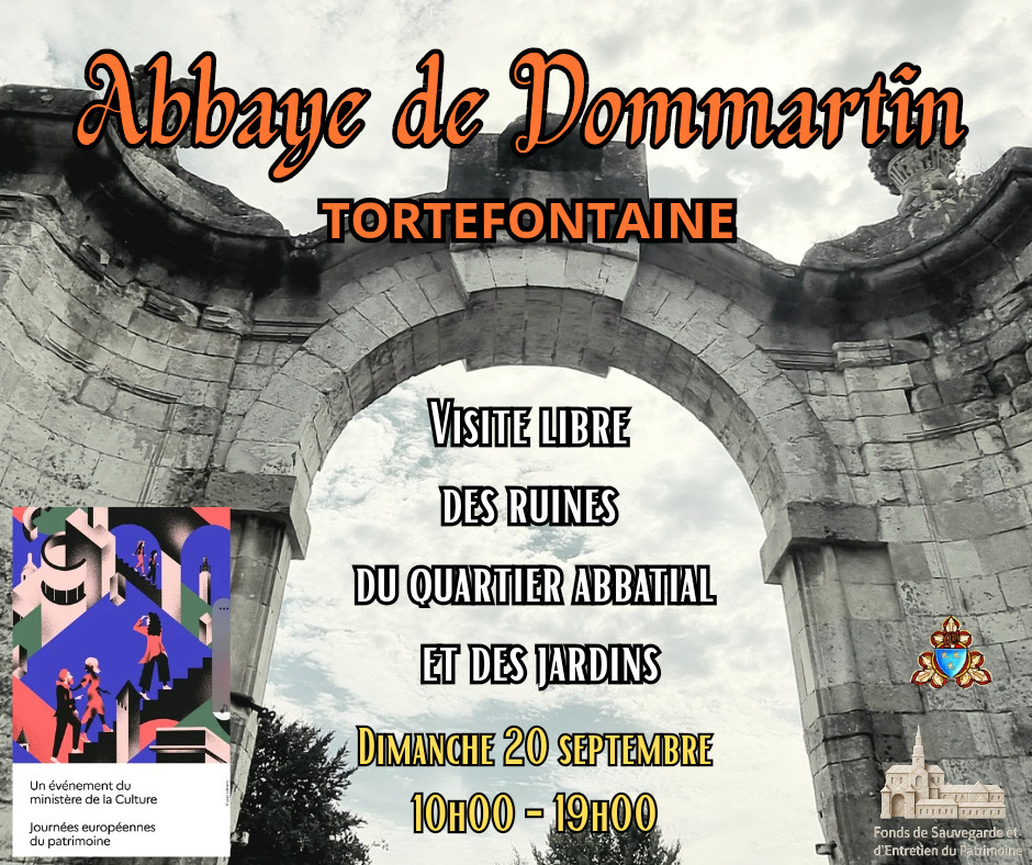 Visite du site de l'abbaye de Dommartin