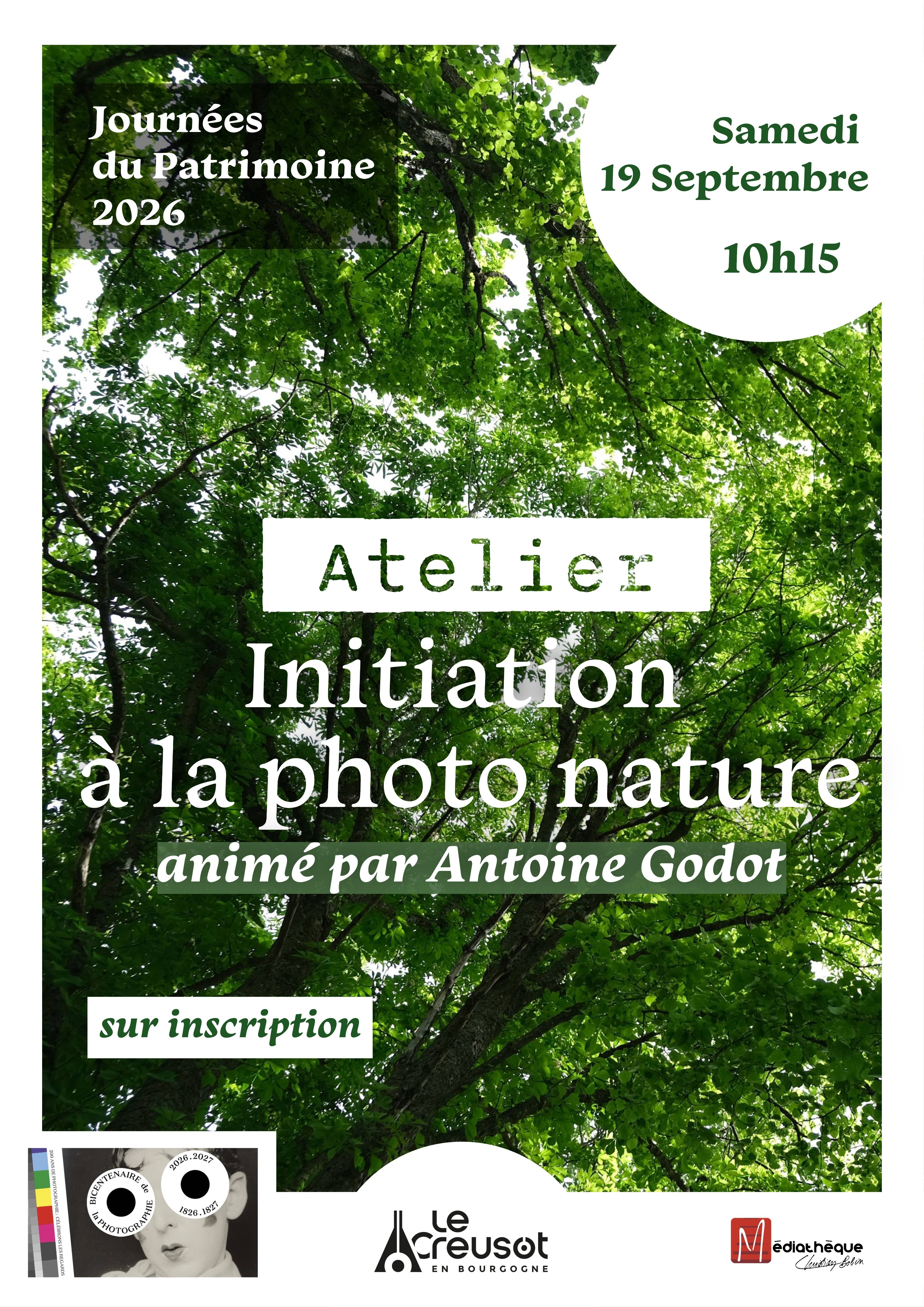 Atelier d'initiation à la photo