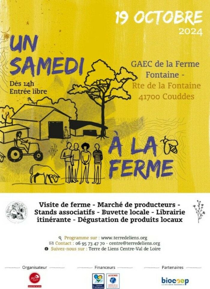 Samedi 19 octobre l'AMAP de la Plage à l'inauguration de la Ferme Fontaine à Couddes 41