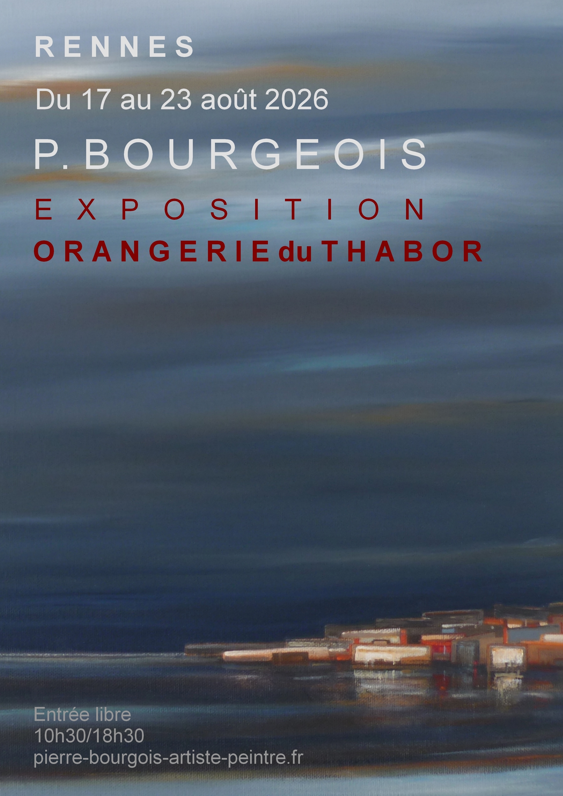 Exposition Pierre Bourgeois artiste peintre "Paysage"