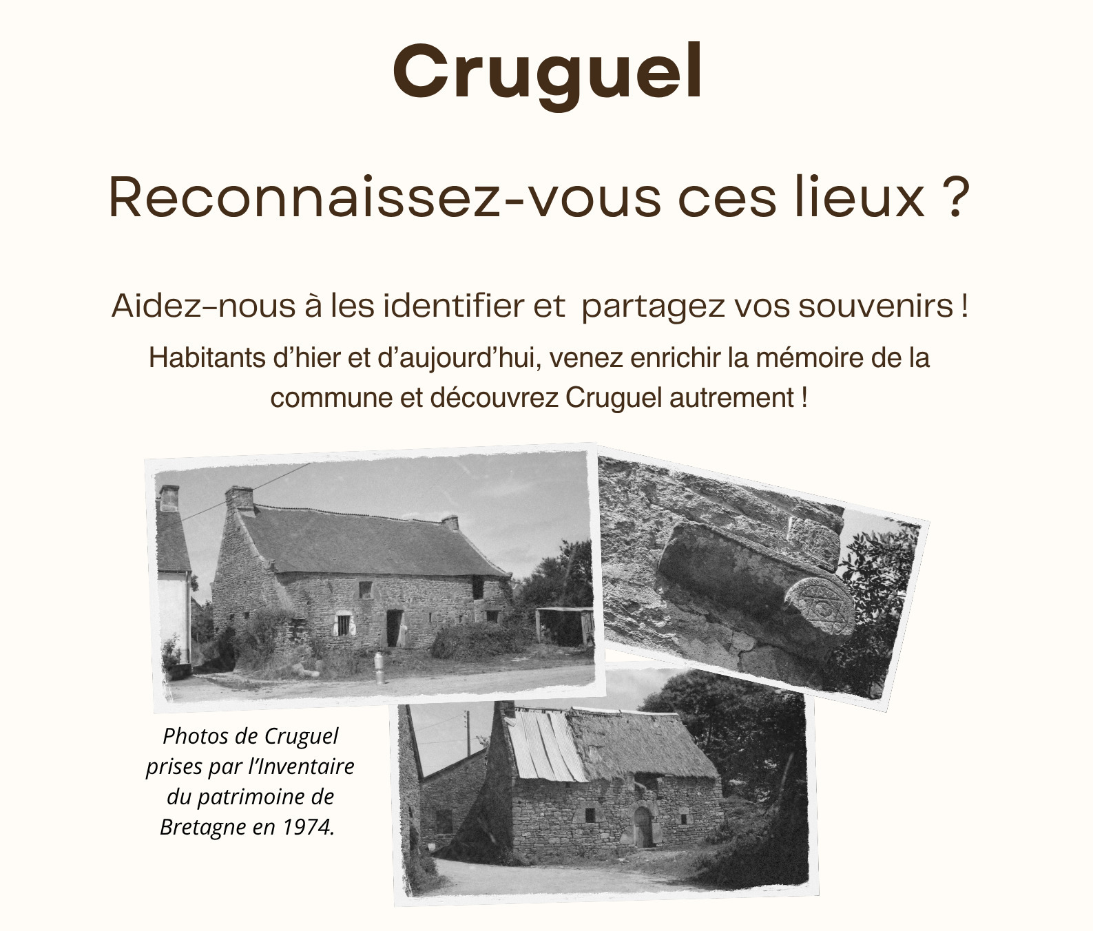 Cruguel d’hier à aujourd’hui : photos anciennes et visite du bourg