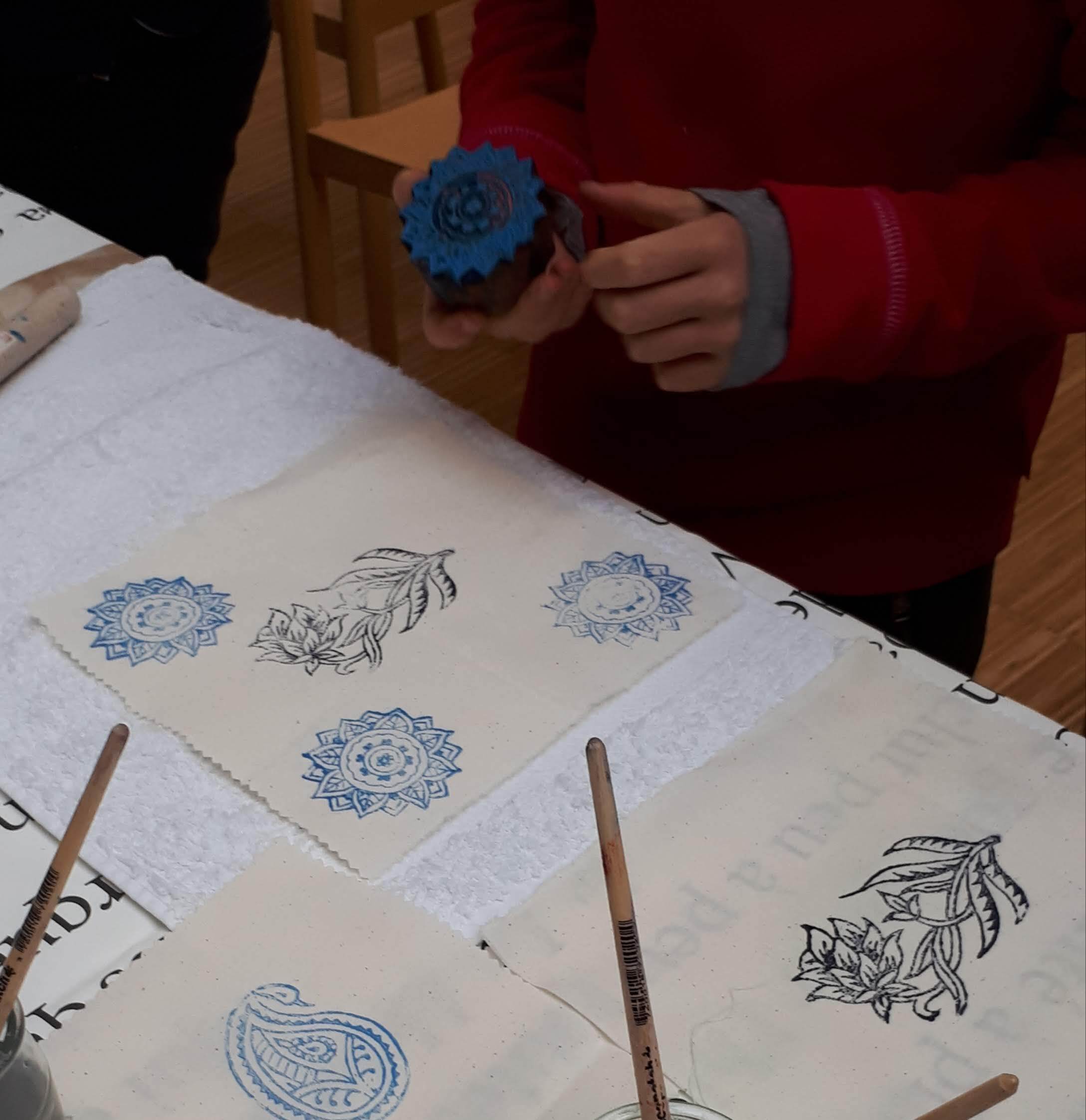 Atelier famille imprime ton motif cachemire !