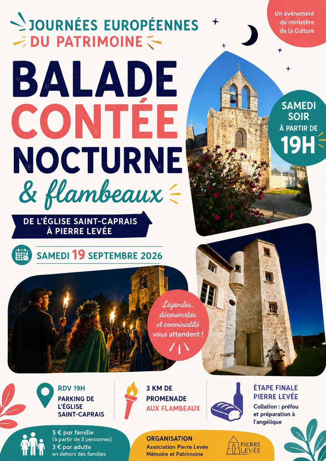 Balade contée nocturne aux flambeaux