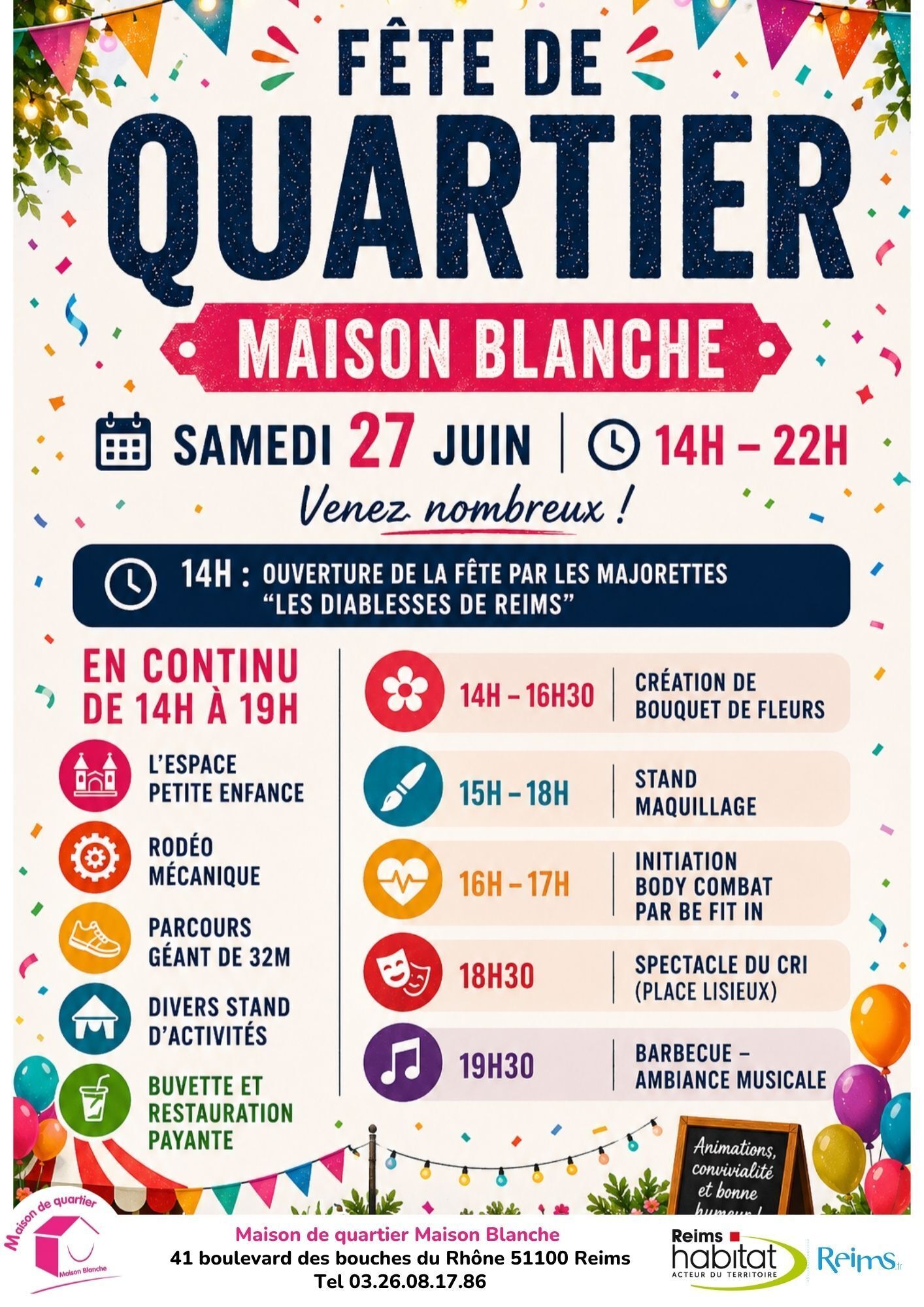 Fête de quartier Maison Blanche