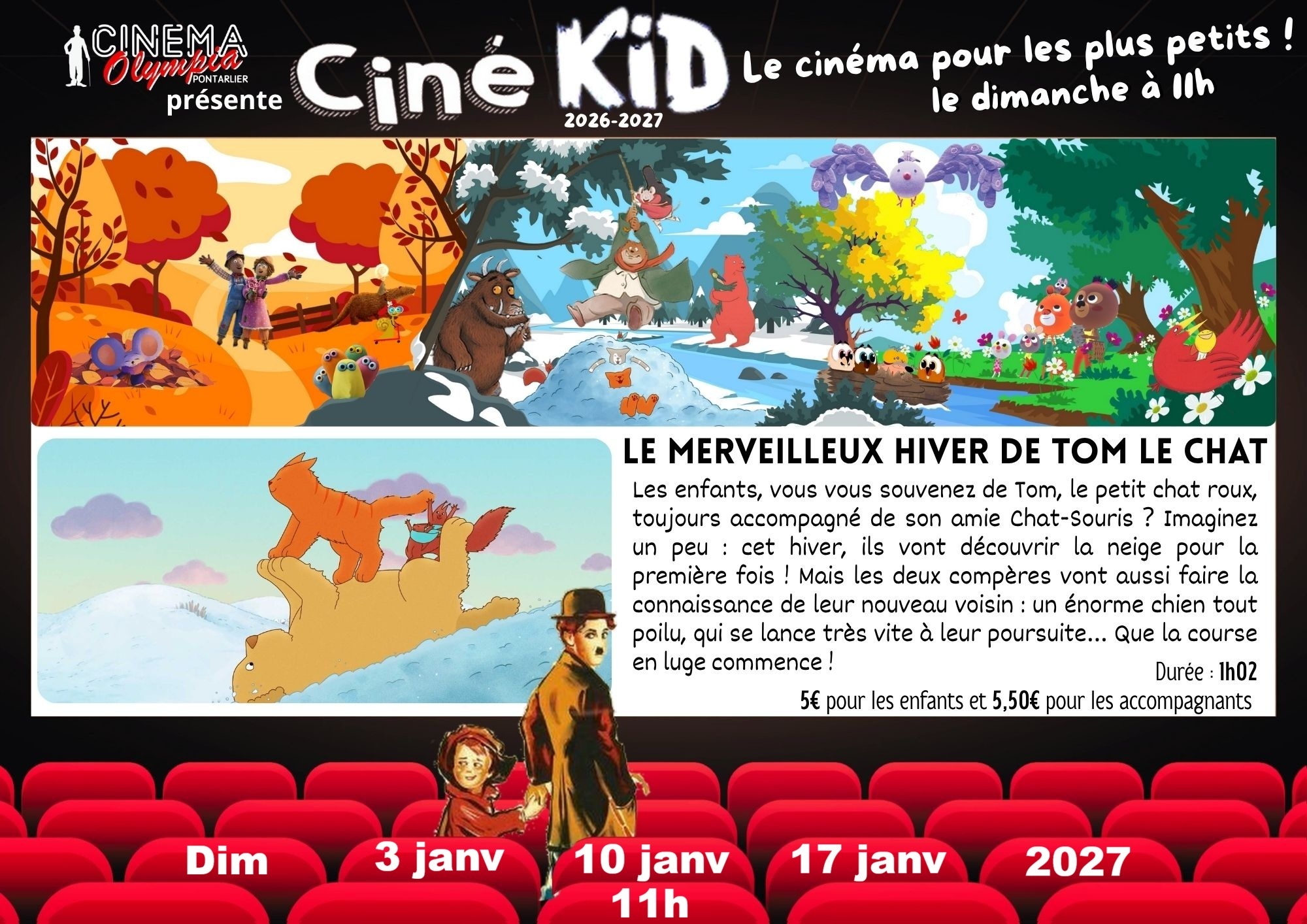 Ciné Kid - le merveilleux Hiver de Tom le Chat
