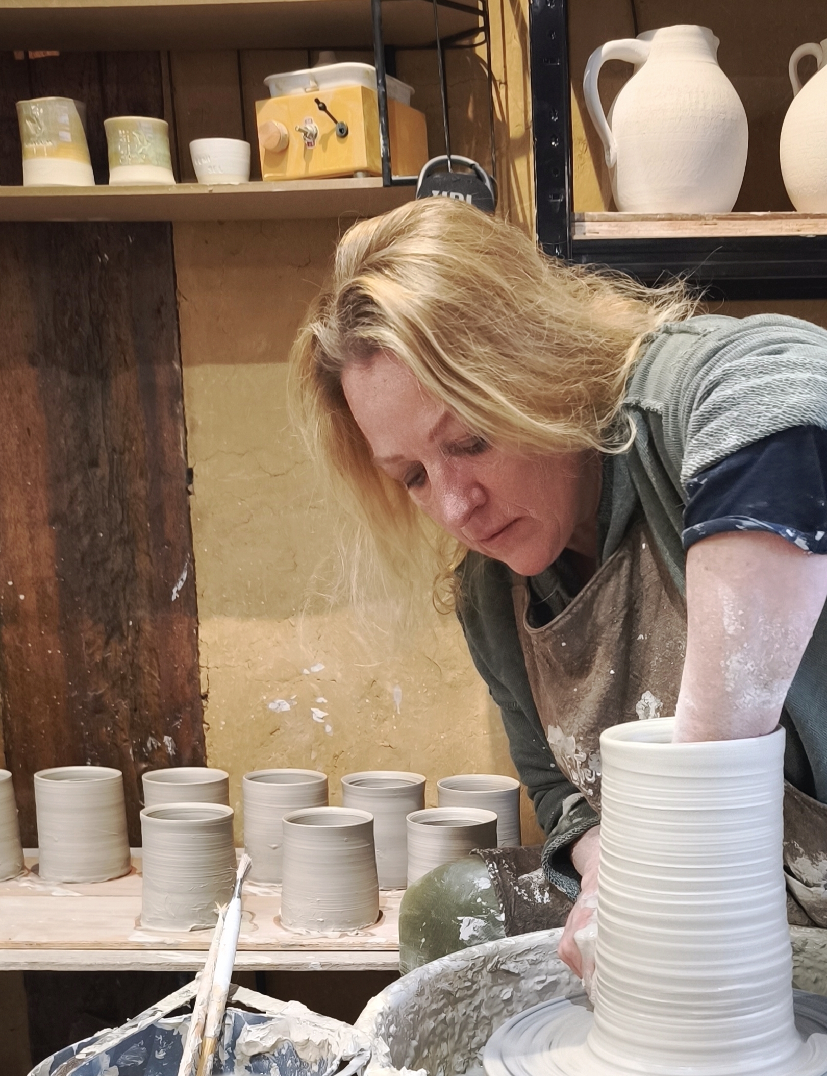 Démonstration de poterie