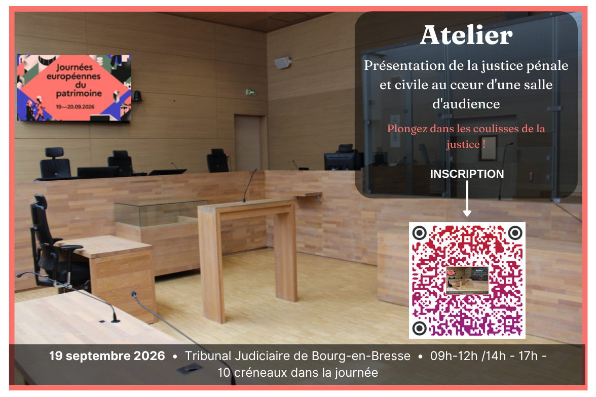 Présentation de la Justice par les agents du Tribunal Judiciaire