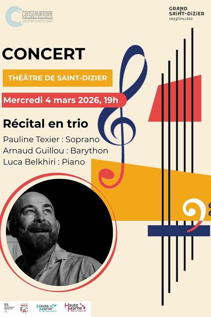 Récital en trio – Pauline Texier, Arnaud Guillou et Luca Belkhiri