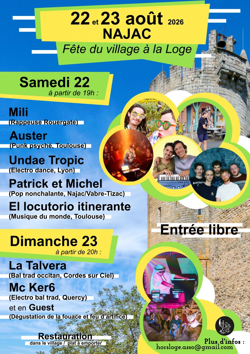Bal Trad , fête du village sous la loge