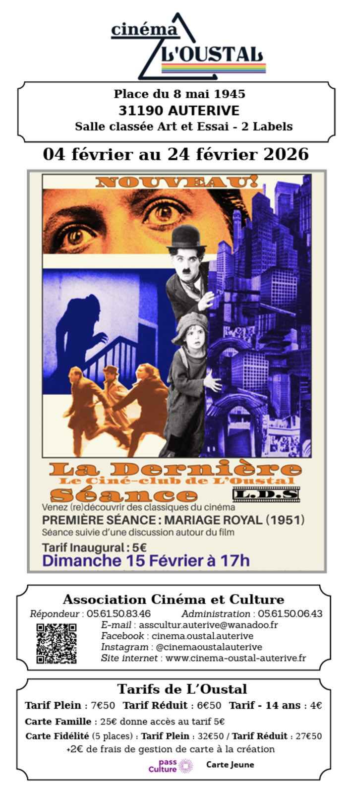 Programme du cinéma l'Oustal