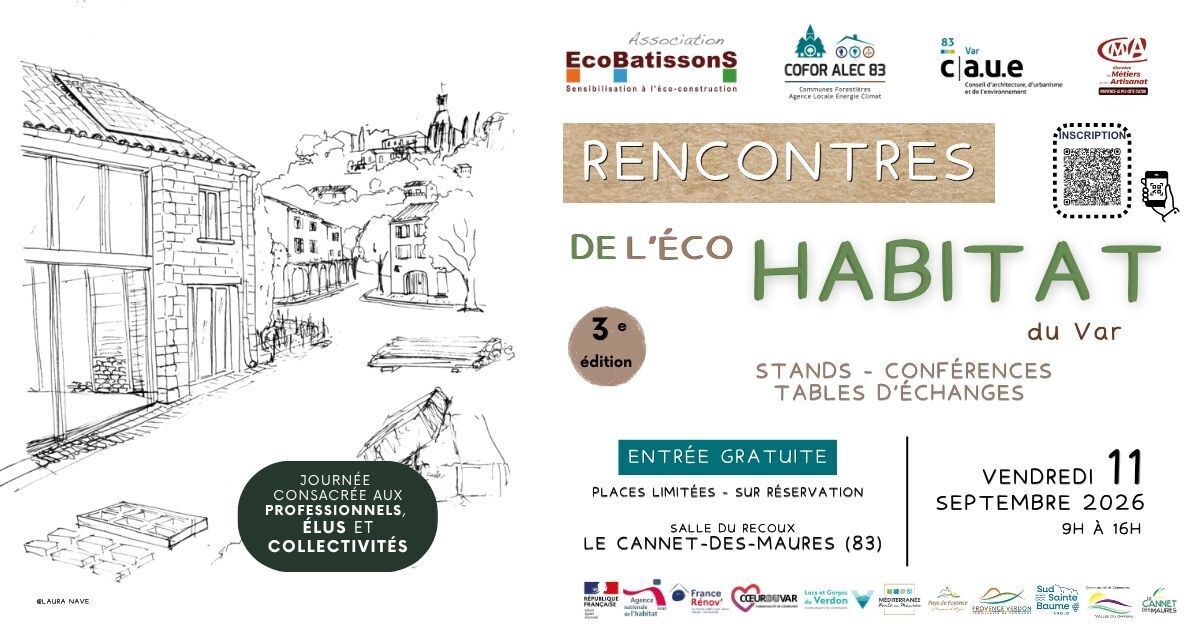 3èmes Rencontres de l'éco-habitat du Var - Journée dédiée aux élus et professionnels