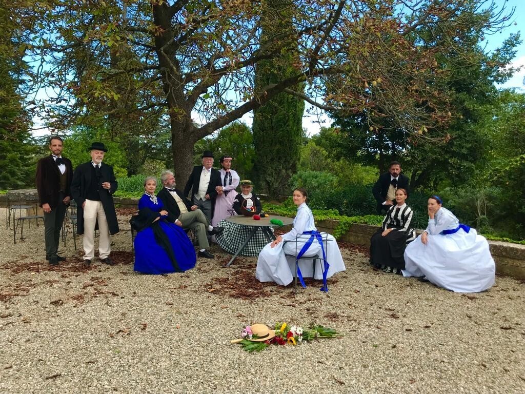 Reconstitution du tableau de Frédéric Bazille "La réunion de Famille"