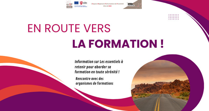 Participez à l’atelier “En route vers la formation”. L’ERIP et la Mission locale vous proposent de vous guider dans le choix de votre formation, le financement et les options de rémunération.