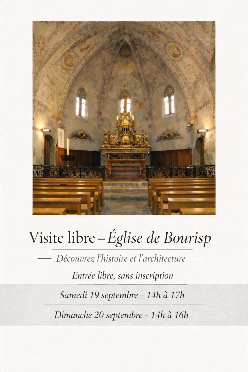 Visite libre de l'Église de Bourisp