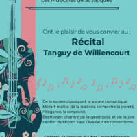Les musicales de St Jacques - Récital Tanguy de Williencourt