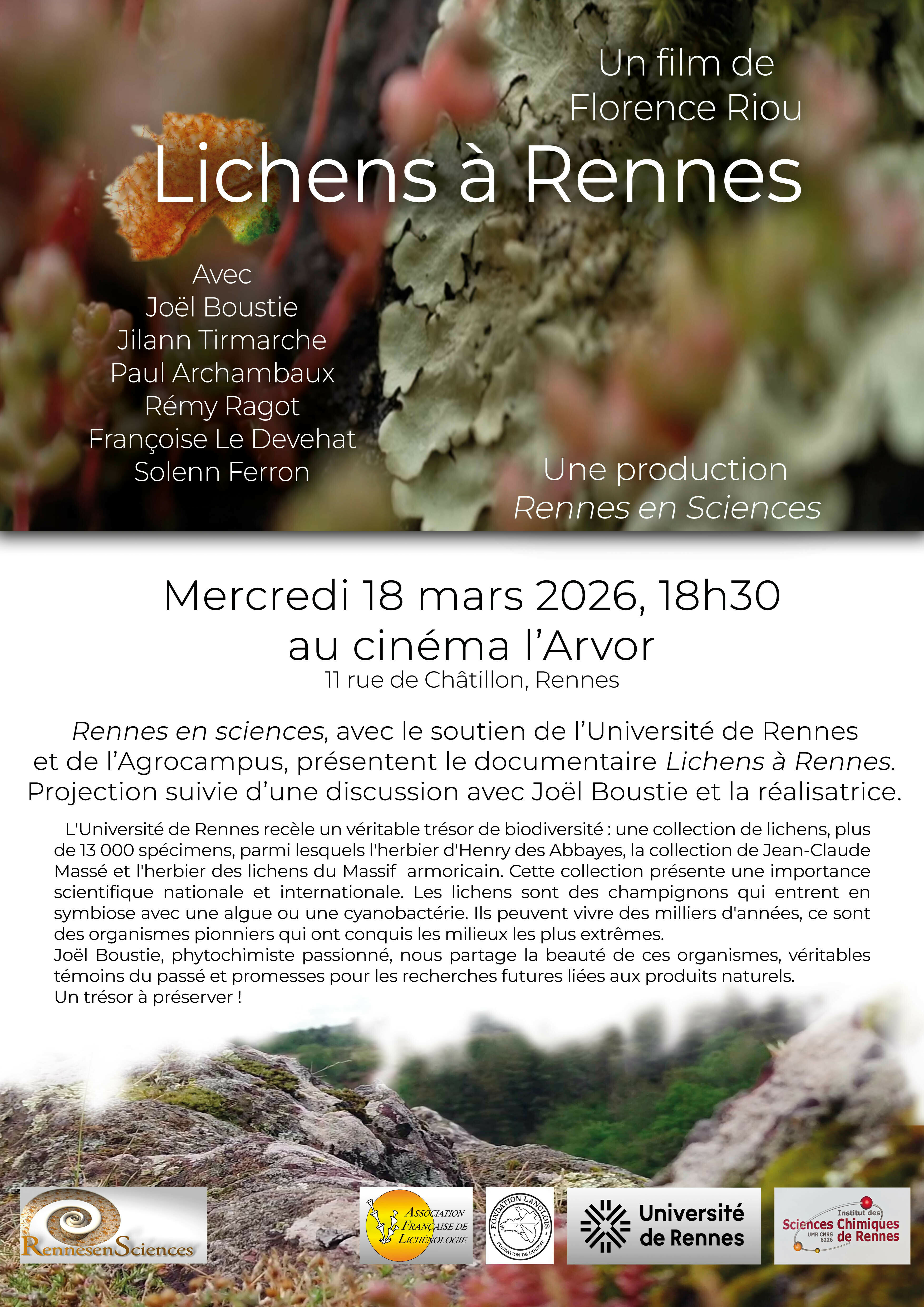 Un documentaire sur les lichens, trésors de biodiversité issus de la symbiose entre champignons et algues. Capables de tous les exploits, ces organismes n'auront (presque) plus de secrets pour vous.