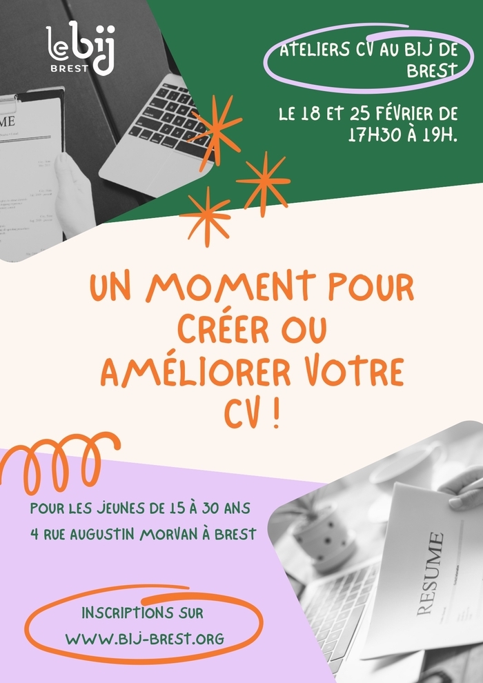Besoin d’un CV qui fait la différence ? Participez à nos ateliers CV !