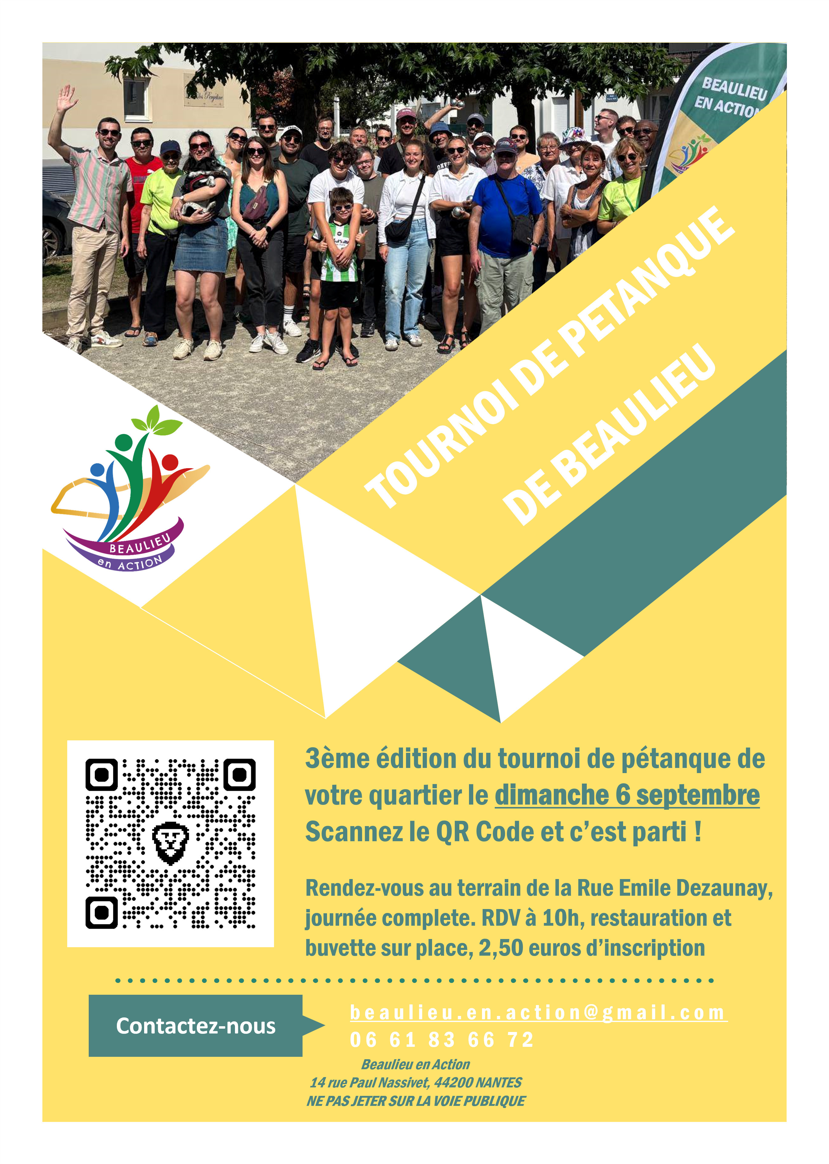Tournoi de pétanque de Beaulieu