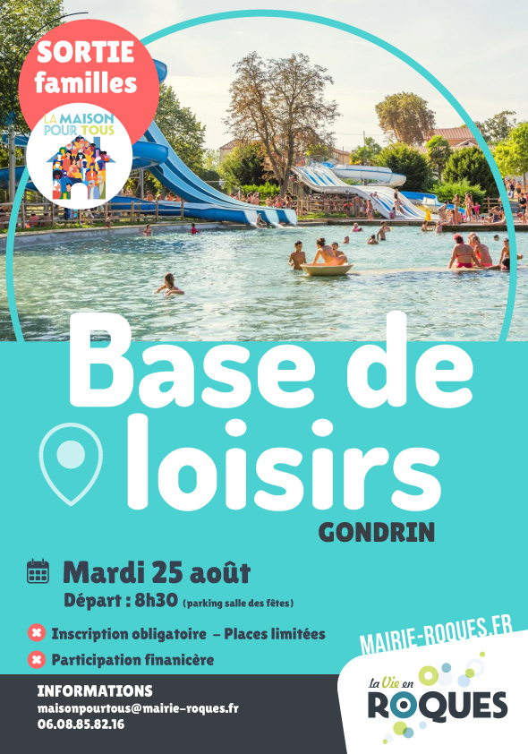 Cap sur la base de loisirs !