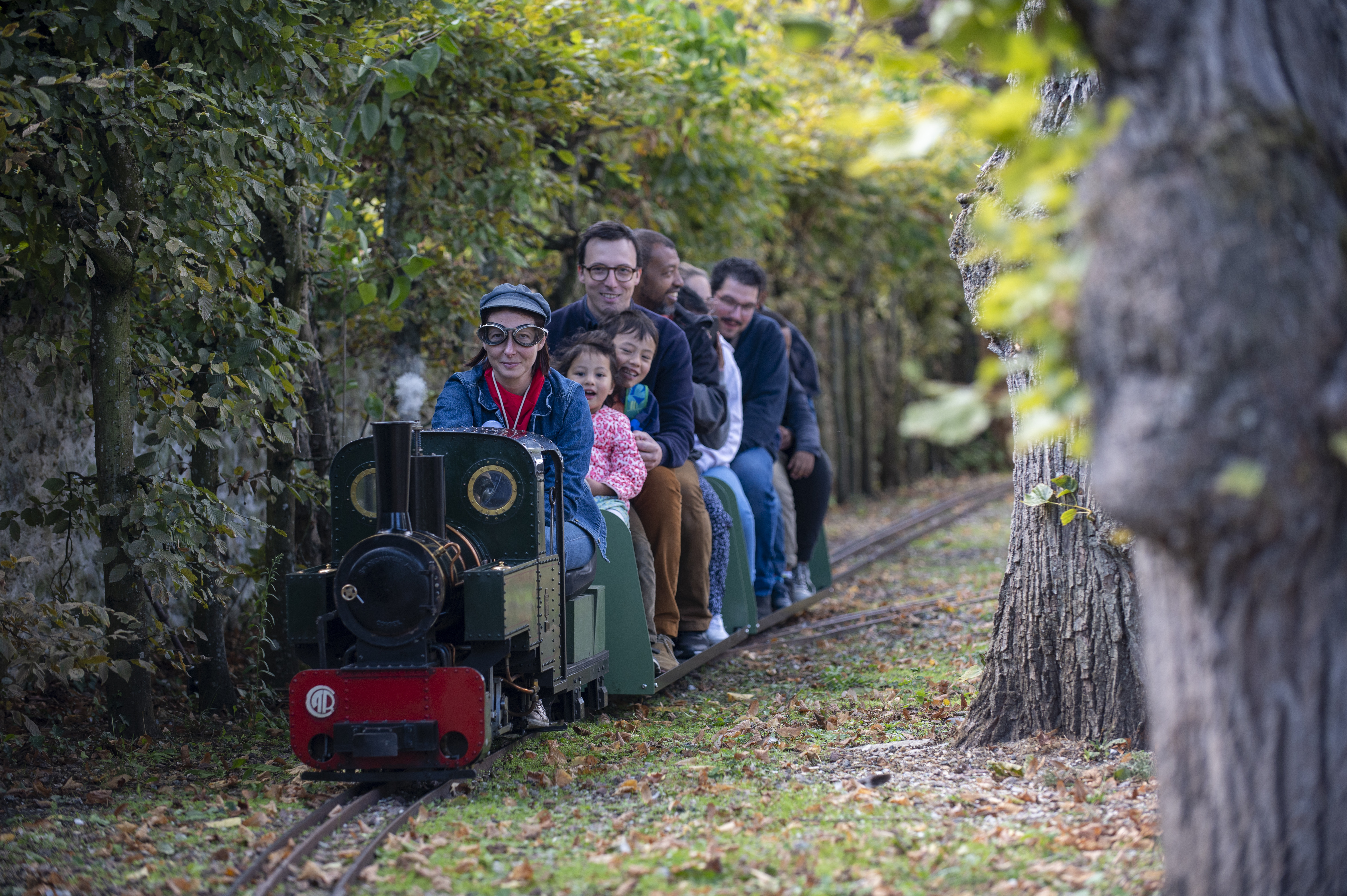 Balade en train de jardin à vapeur