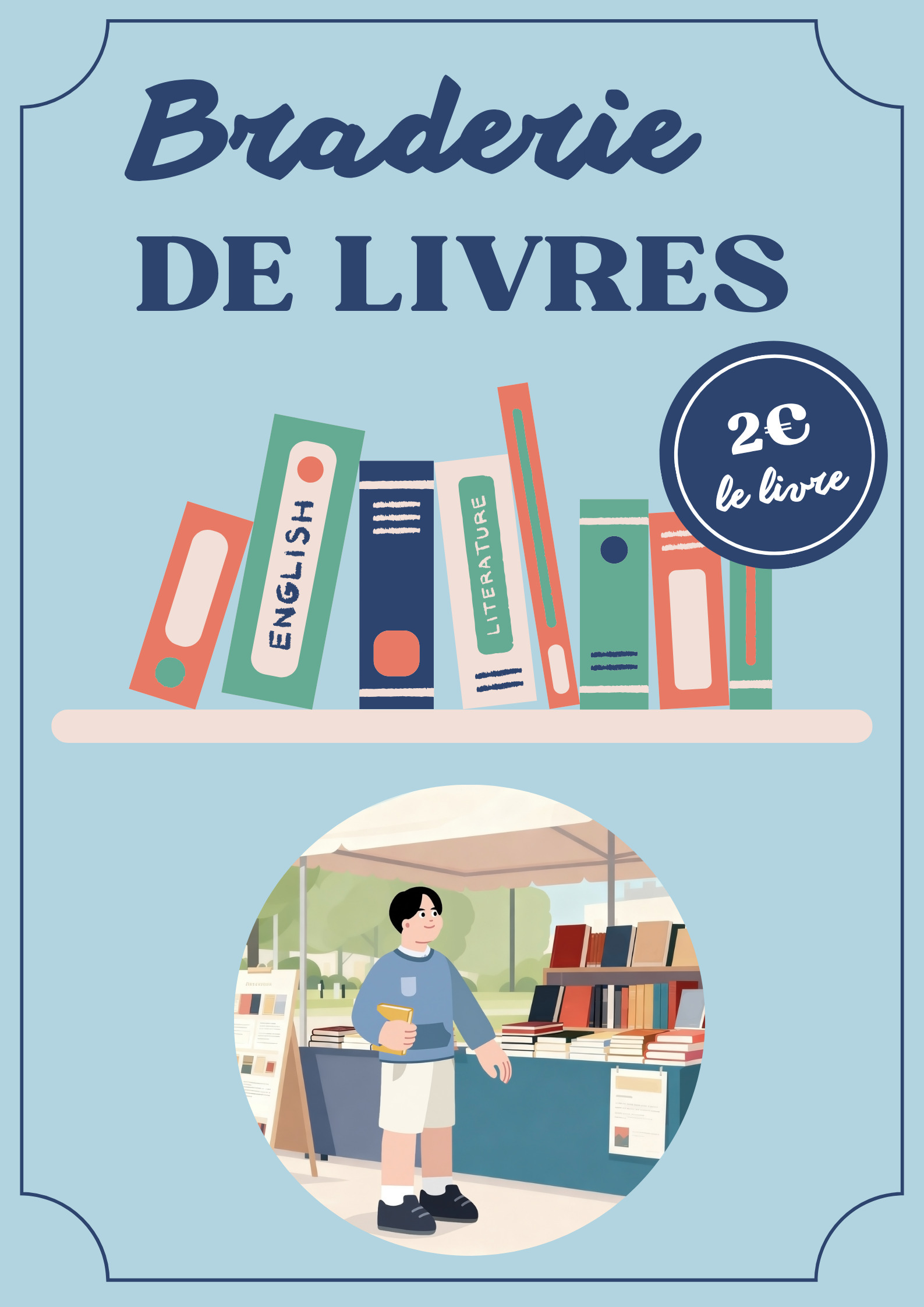 Braderie de livres . Bibliothèque Municipale  Lamartine