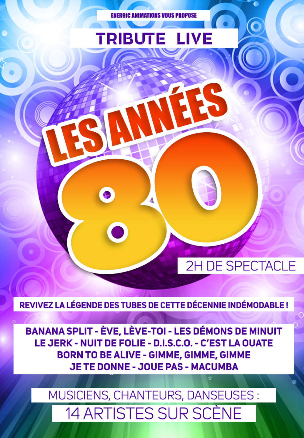 Les Années 80 le 11 août aux Arènes de Palavas