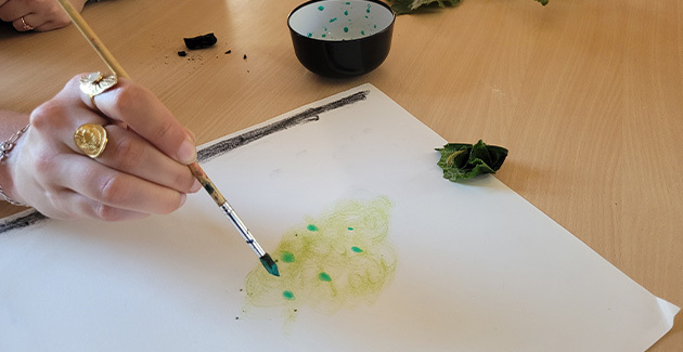 Atelier "Peindre avec des végétaux"