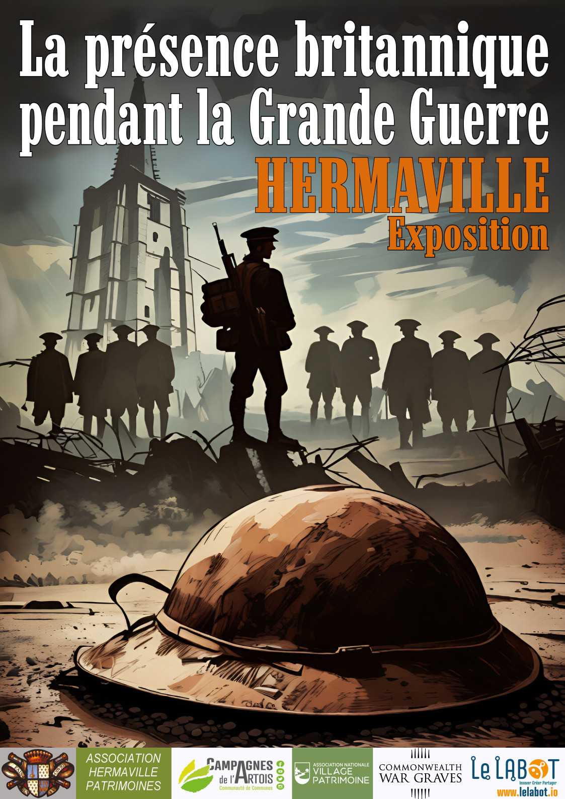 Exposition photos "la présence britannique à Hermaville en 1917"