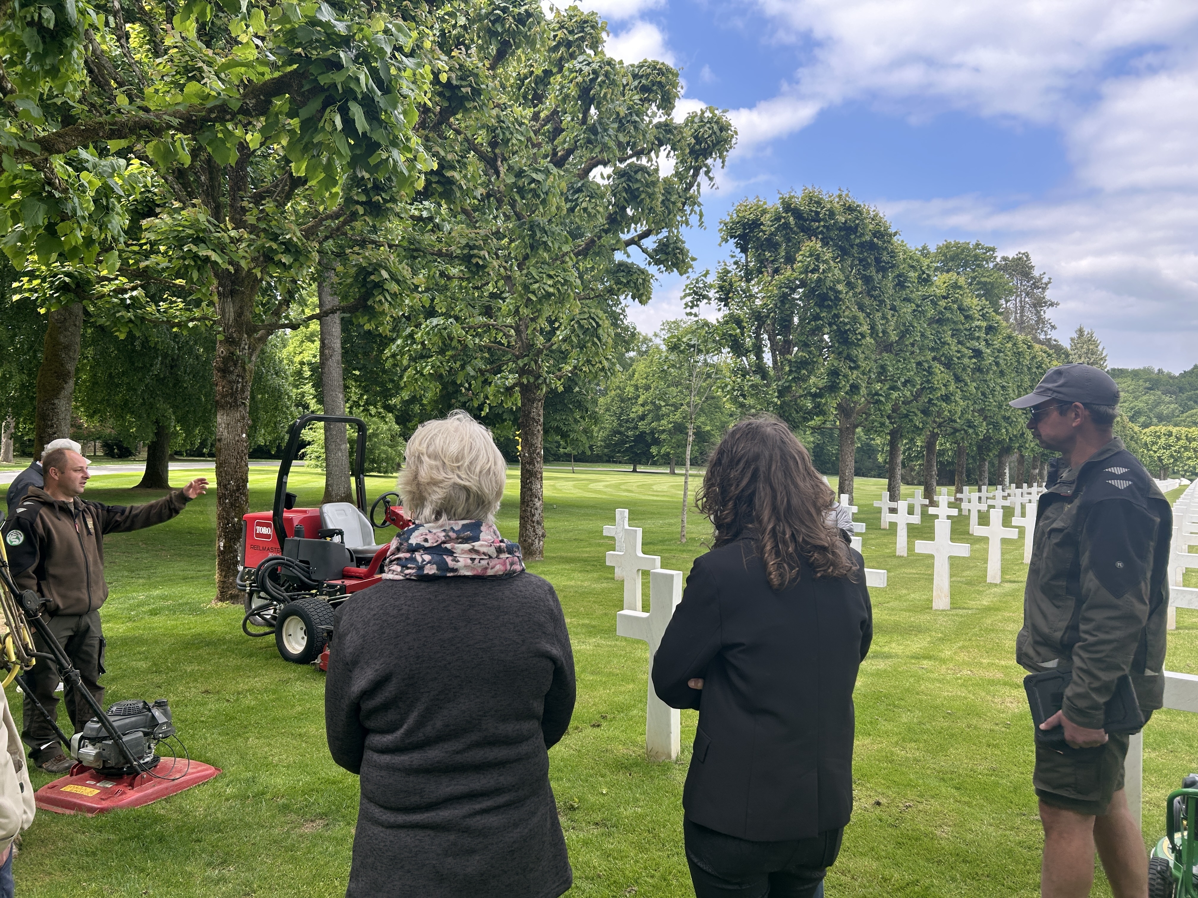 "Préserver pour mieux commémorer" : une visite technique du cimetière Américain Meuse-Argonne