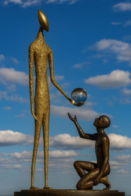 Libre et l'Art - Sculptures en métal dans le Parc du Château