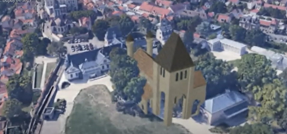 Ancien prieuré bénédictin du XIe siècle et Tour Montjoie : Maquettes et vidéos