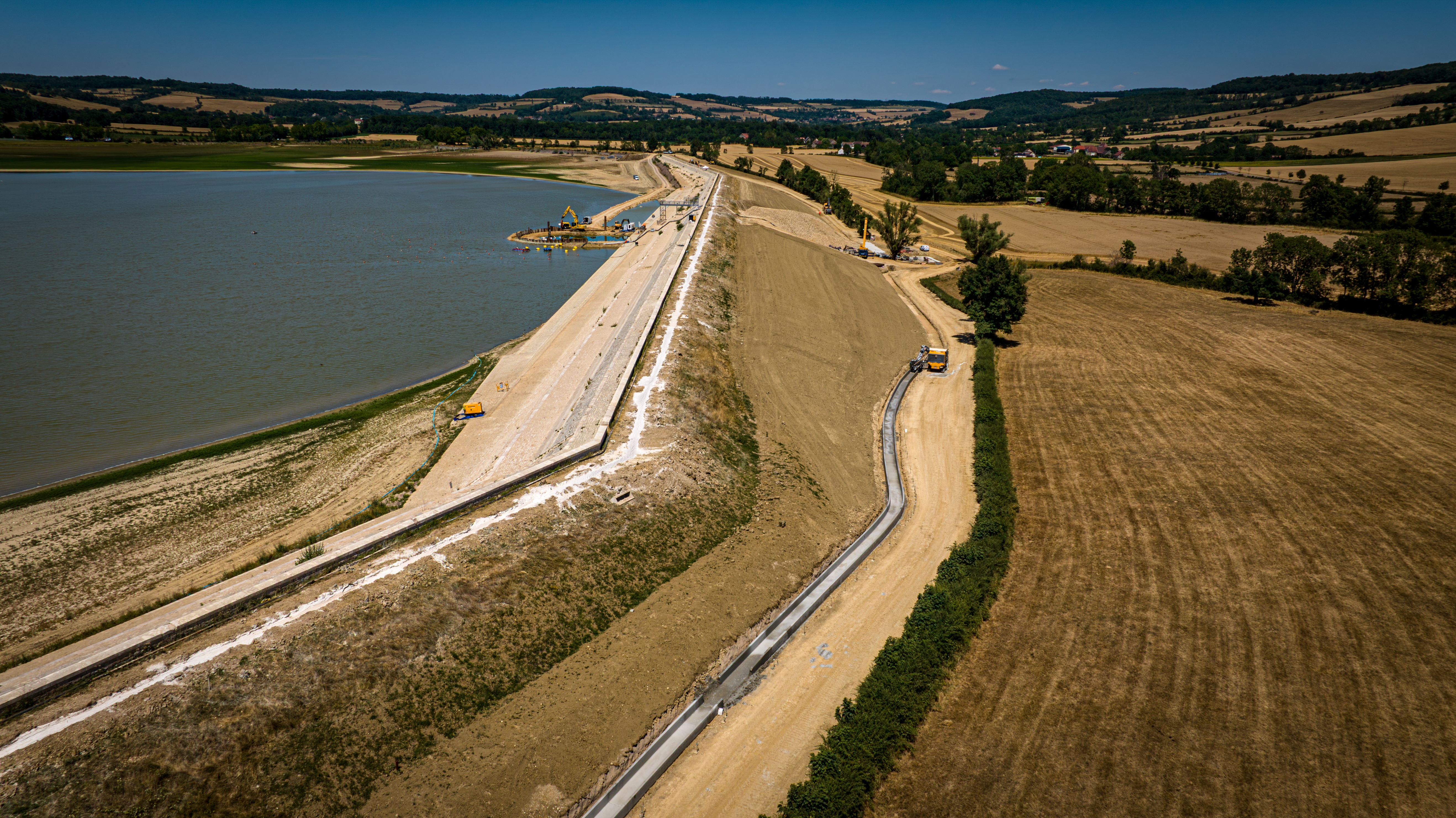 Visite guidée du chantier sur le barrage-réservoir de Panthier