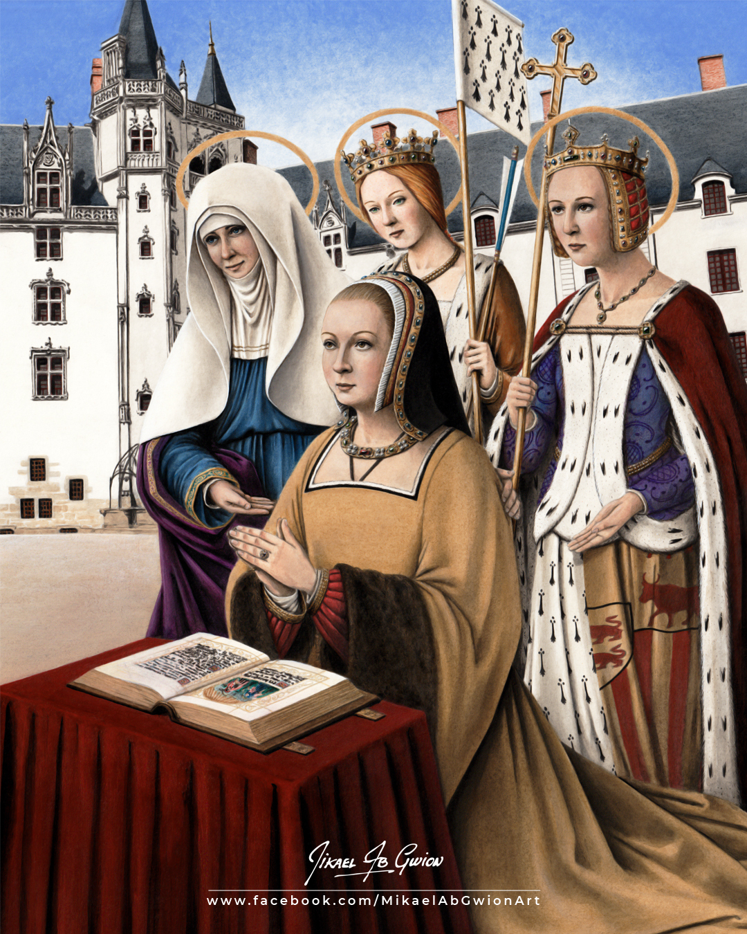 « Reines et Duchesses de Bretagne » par le dessinateur Mikaël ab Gwion