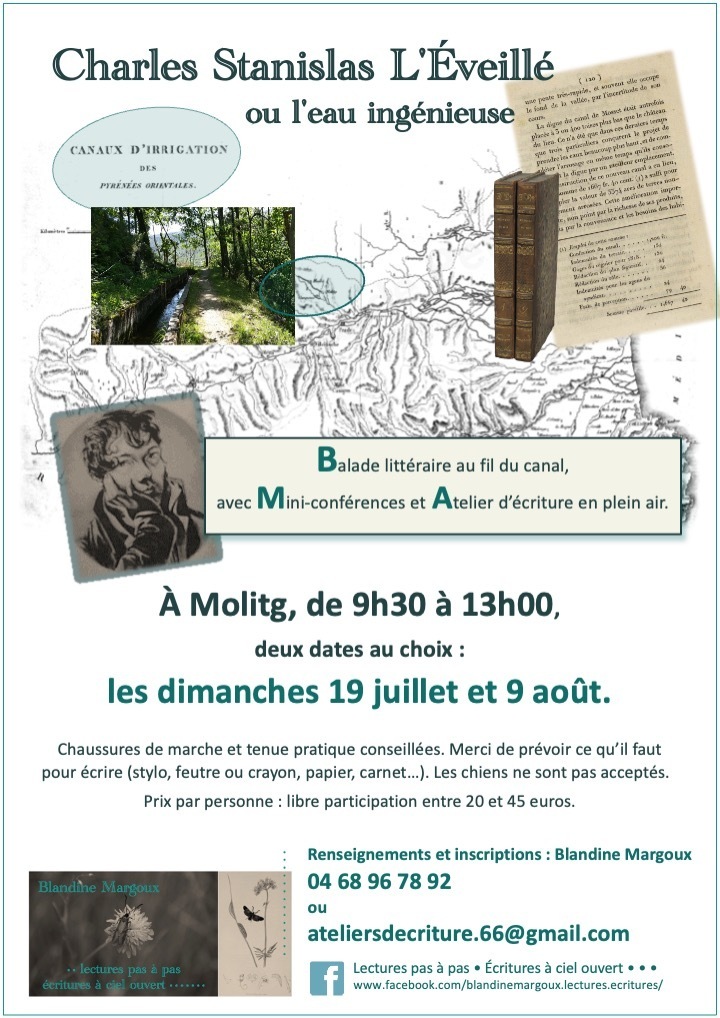 Charles Stanislas L'Éveillé ou L'eau ingénieuse • Balade & Atelier d'écriture