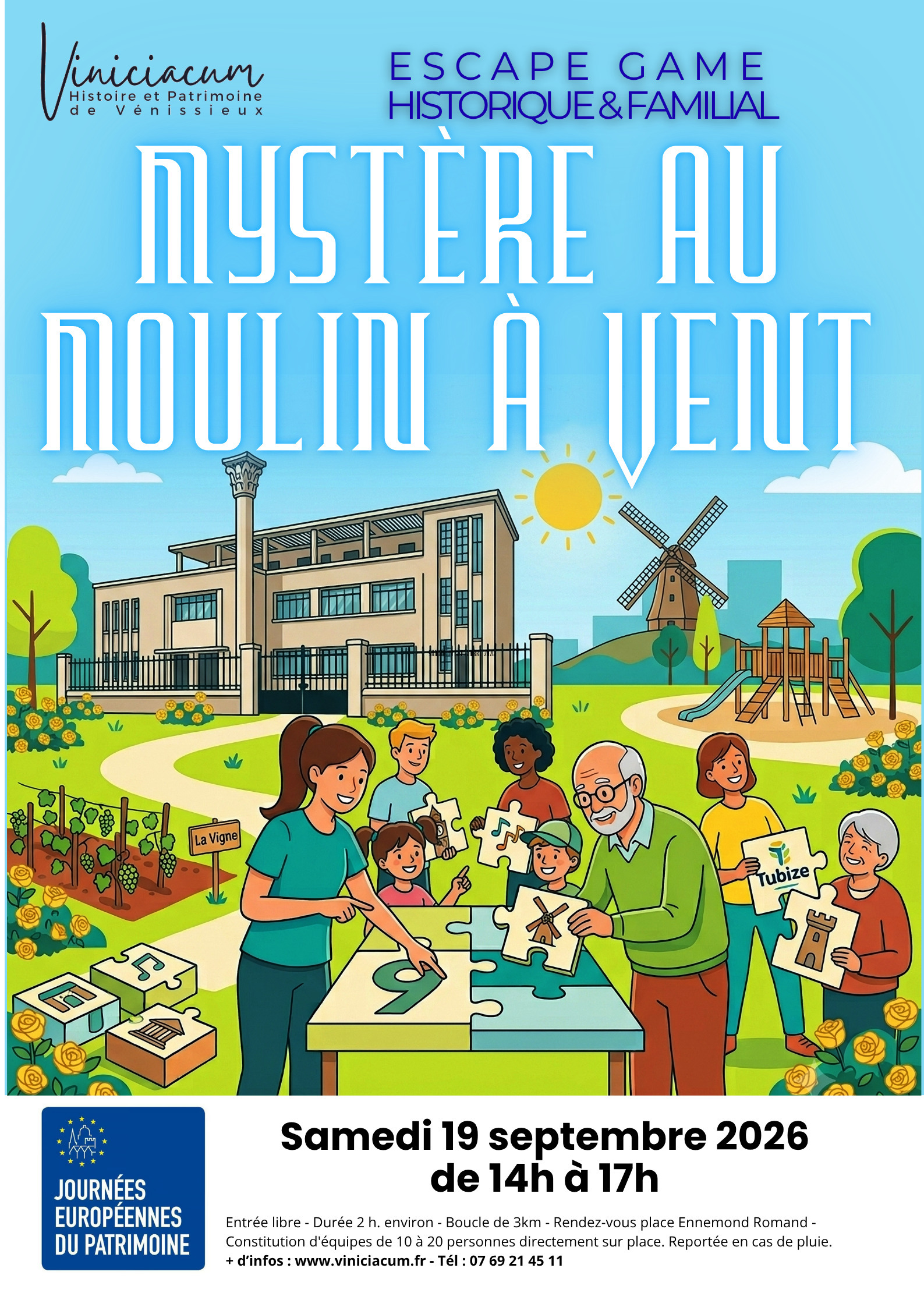 Escape Game Historique au Moulin-à-Vent avec Viniciacum