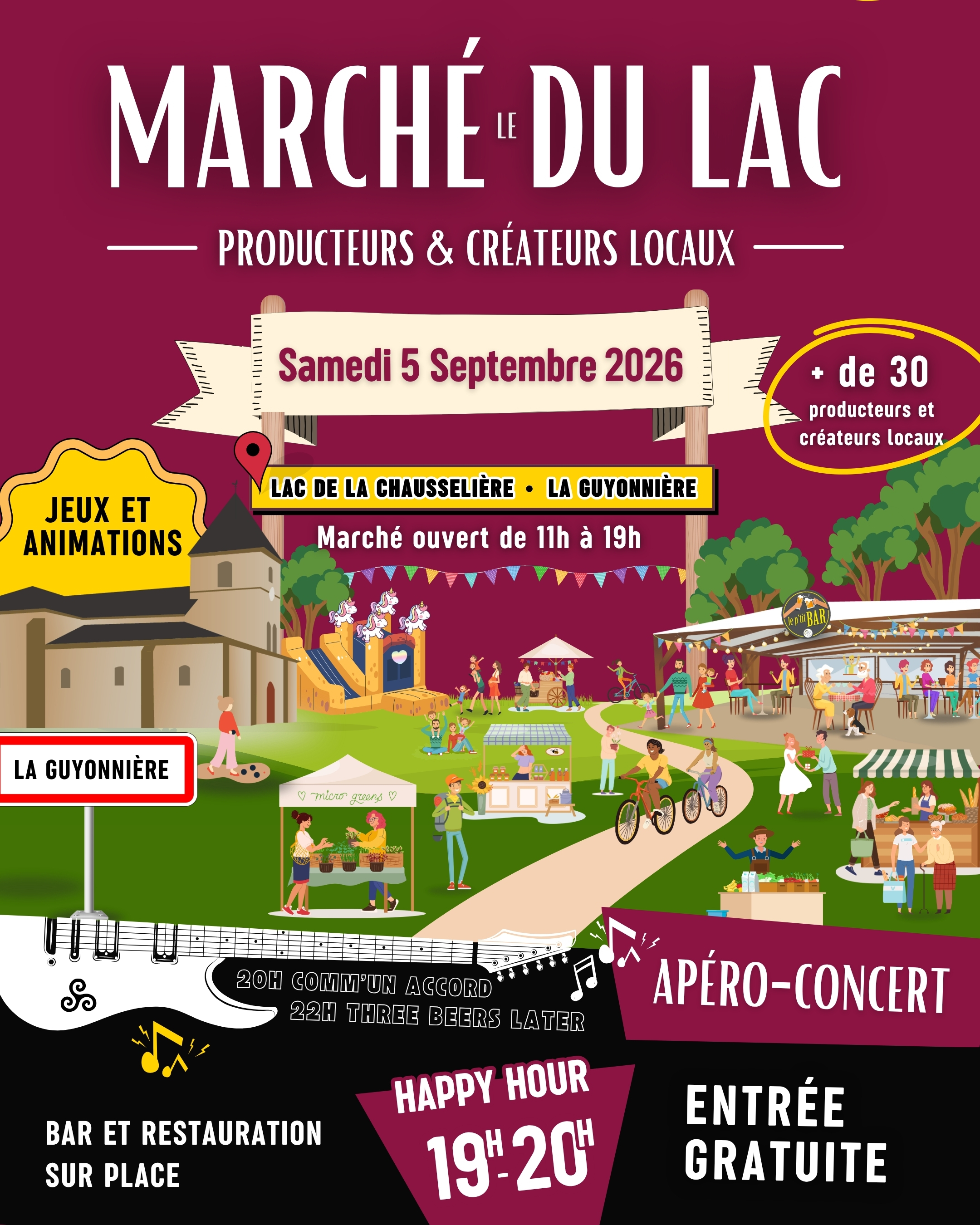 Le Marché du Lac fait son retour à La Guyonnière !