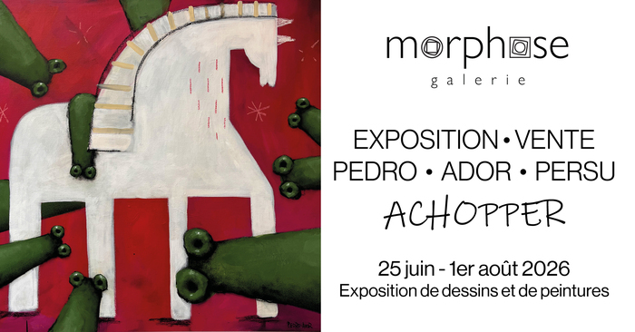 Achopper | Exposition de dessins et de peintures | Art contemporain | PERSU, ADOR et PEDRO