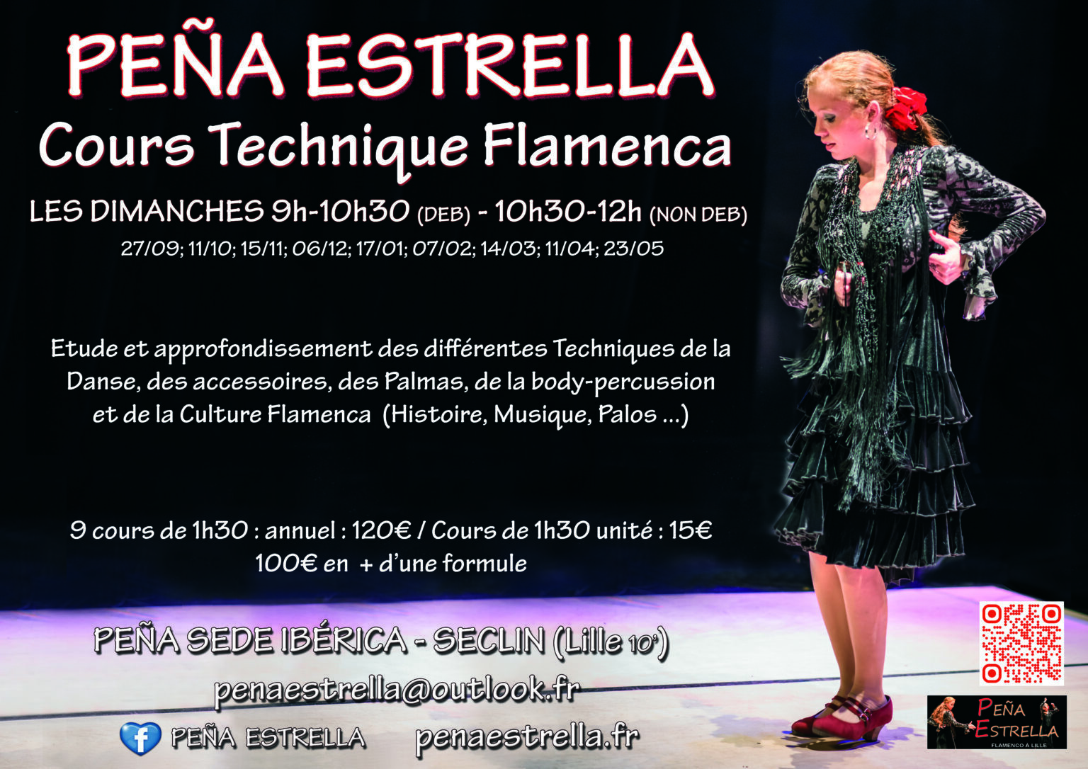 Cours Technique de danse Flamenco - Peña Estrella /Ibérica