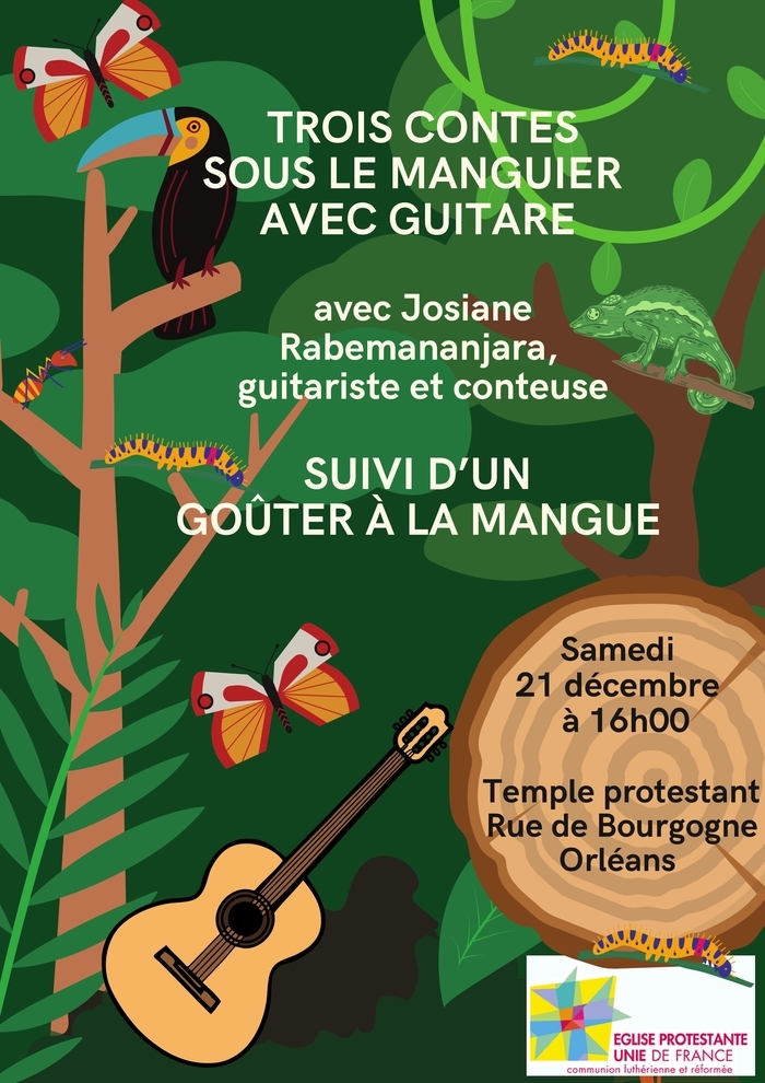 Trois contes sous le manguier avec guitare Le 21 déc 2024