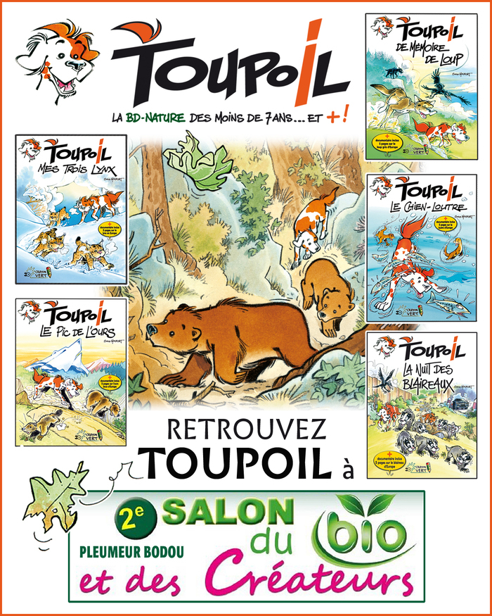 Les 23 et 24 novembre 2024, Serge Monfort, auteur de la série BD jeunesse TOUPOIL, dédicacera ses albums pour le public du salon sur le stand des Éditions Crayon Vert.