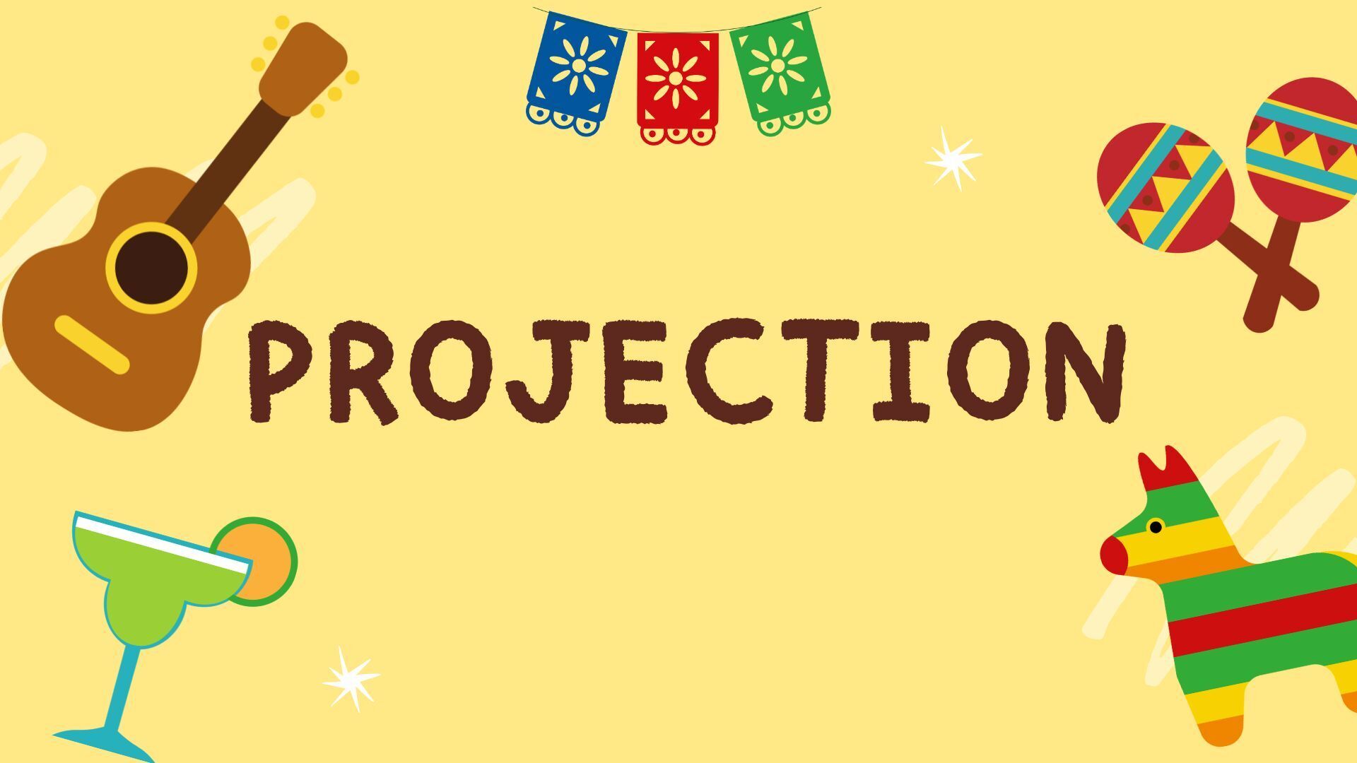 Projection d'un film d'animation