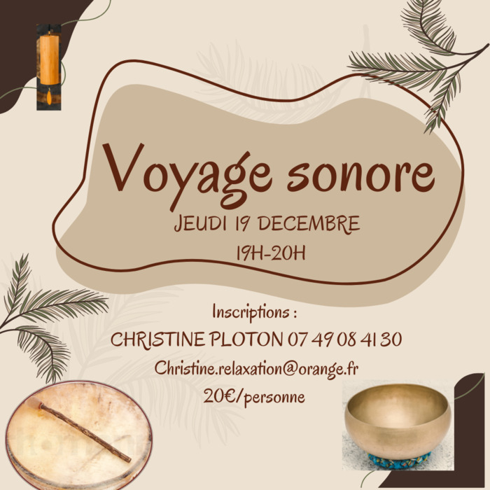 VOYAGE SONORE Du 28 oct au 19 déc 2024