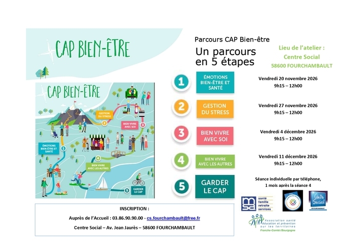 Parcours Cap Bien-Etre au C.C.A.S. de Fourchambault (58)