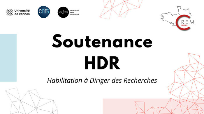 HDR | Soutenance de Monsieur Franck BURELLIER