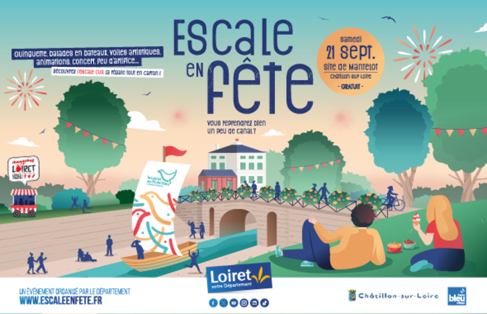 Le Département organise, samedi 21 septembre, sur le site de Mantelot à Châtillon-sur-Loire, Escale en fête, un événement festif à l’esprit guinguette.