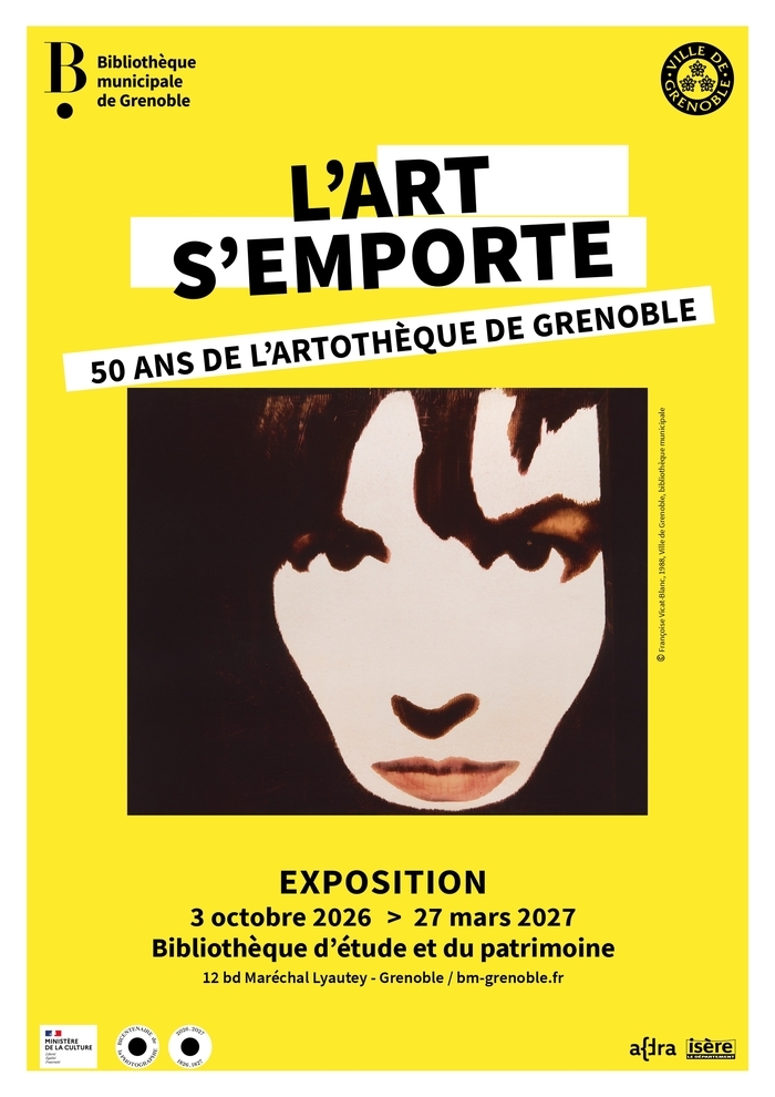 Affiche — L'art s'emporte, 50 ans de l'artothèque de Grenoble - Atelier photographie avec l’artiste Mabeye Deme